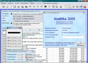 Analitika 2009 - Бесплатная программа для ведения учета в торговой организации - Изображение #1, Объявление #374702