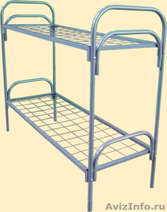 кровати металлические одноярусные, кровати двухъярусные для рабочих и общежитий - Изображение #1, Объявление #696155