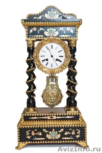 Старинные  французские каминные часы  "Portaluhr"   19 век.        - Изображение #1, Объявление #911576