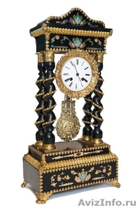 Старинные  французские каминные часы  "Portaluhr"   19 век.        - Изображение #2, Объявление #911576