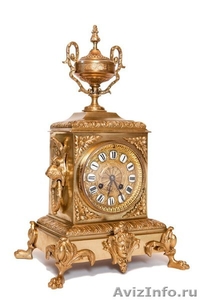 Старинные французские каминные часы середина 19 века - Изображение #2, Объявление #911574