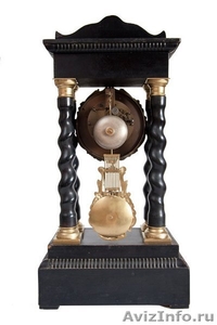 Старинные французские часы  "Portaluhr"  середина 19 века     - Изображение #3, Объявление #981520