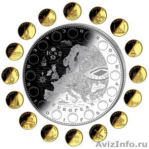 Монета Футбол Евро 2008 Серебро и золото. - Изображение #2, Объявление #1152217