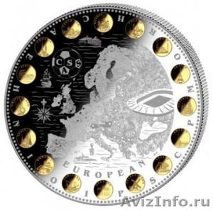Монета Футбол Евро 2008 Серебро и золото. - Изображение #3, Объявление #1152217