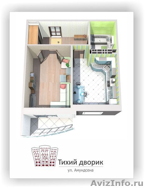Продам 1-к. квартиру, ул. Амундсена, 66/68 (Автовокзал) - Изображение #1, Объявление #522897